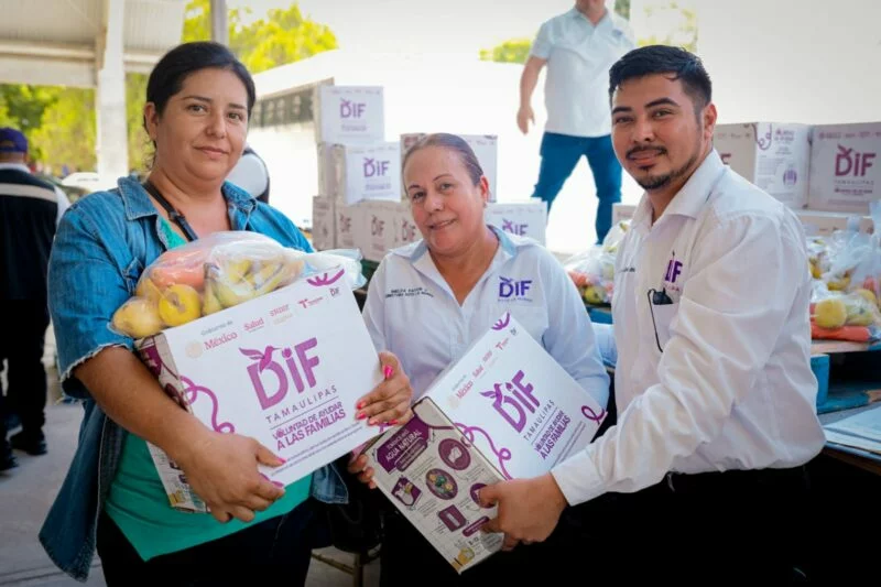 Realiza DIF Tamaulipas tercera entrega de más de 66 mil canastas alimentarias en los 43 municipios del estado