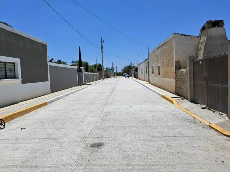 Pavimenta Secretaría de Obras Públicas el altiplano tamaulipeco